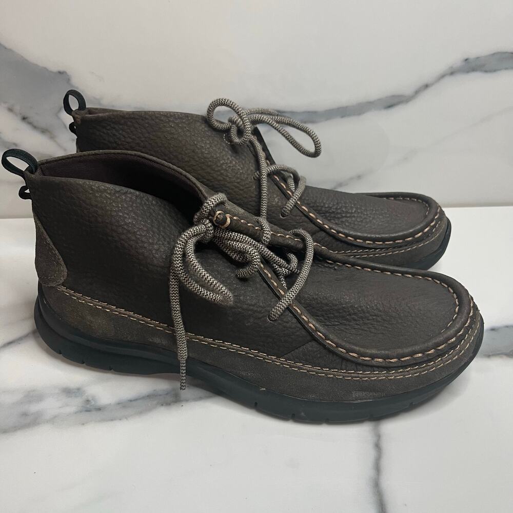 Dockers Men's Brown Flexible Flyweight Moc Toe Stitch Chukka Woodson Boots Sz 8